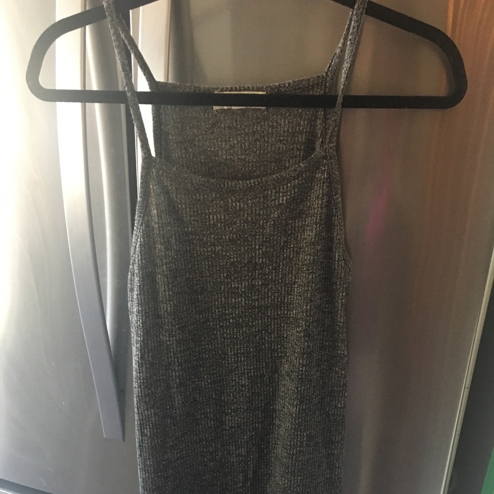 Marl gray tank dress